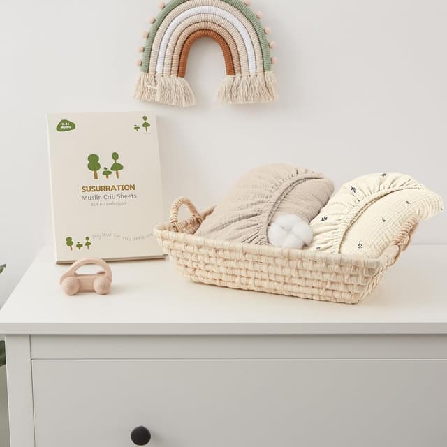 Thumbnail 5 de Susurration Musselin Spannbettlaken 70x140 cm