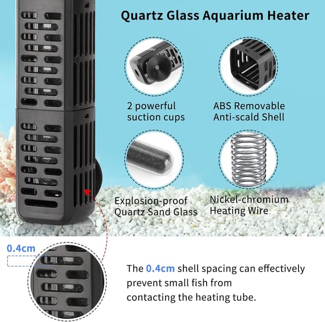 Thumbnail 2 de HiTauing Aquarium Heater 100W adjustable