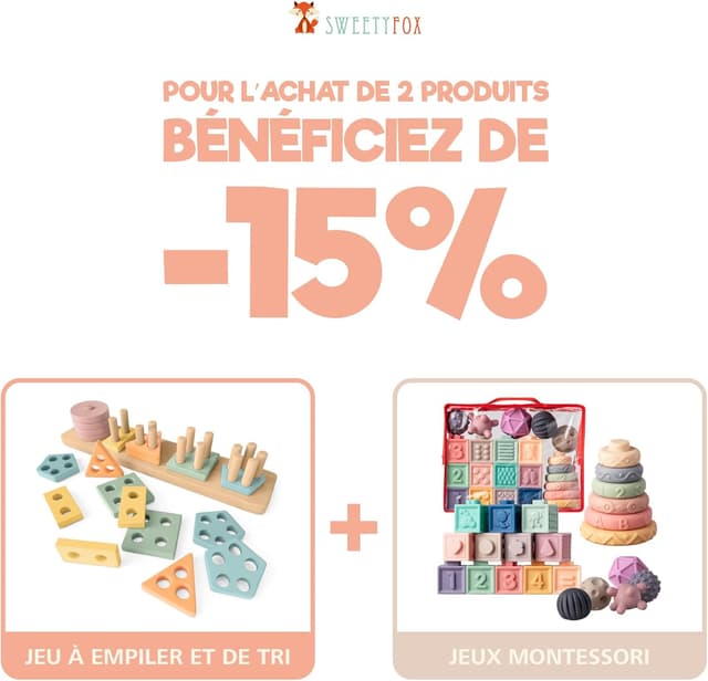 Thumbnail 6 de Sweety Fox Jeu Montessori 20 pièces