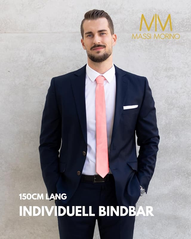 Thumbnail 4 de Massi Morino Cravate étroite 6 cm slim pour homme