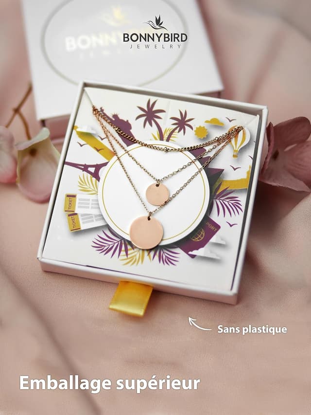 Thumbnail 5 de BONNYBIRD Collier Multirang 38‑45 cm