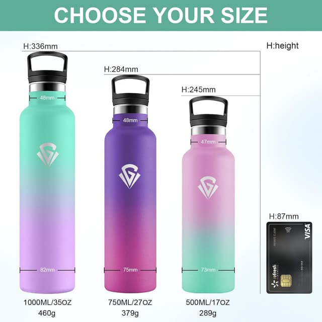 Thumbnail 4 de JAPORIA Gourde Inox 1L pour extérieur