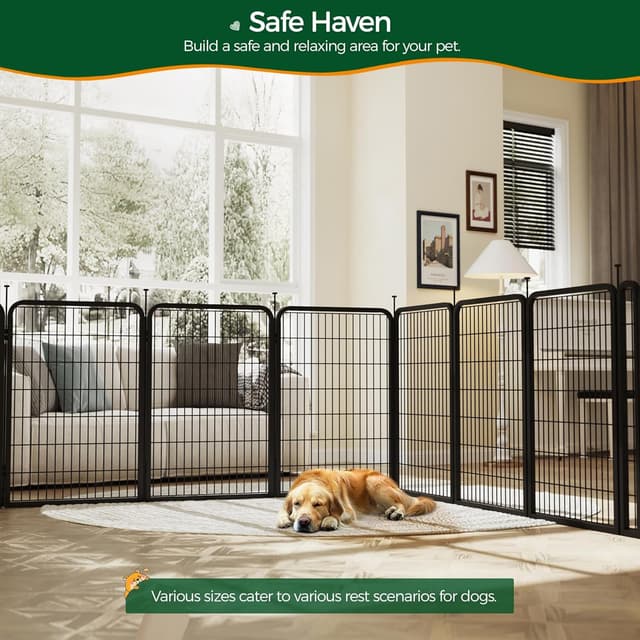 Thumbnail 2 de Yaheetech Dog Pen 100cm 6-panel playpen for dogs