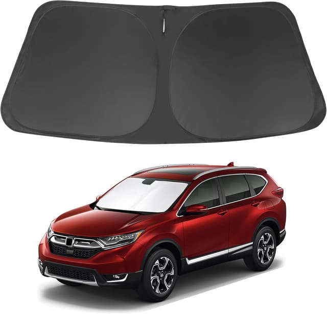 Detalle de LHFLIVE Windshield Sun Shade for Honda CR-V (2017–2022) — Custom-Fit Heat & UV Protection