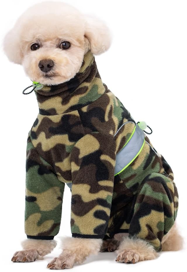 Thumbnail 6 de BT Bear warm dog fleece winter coat/jumpsuit for small dogs (Size S, camouflage)
