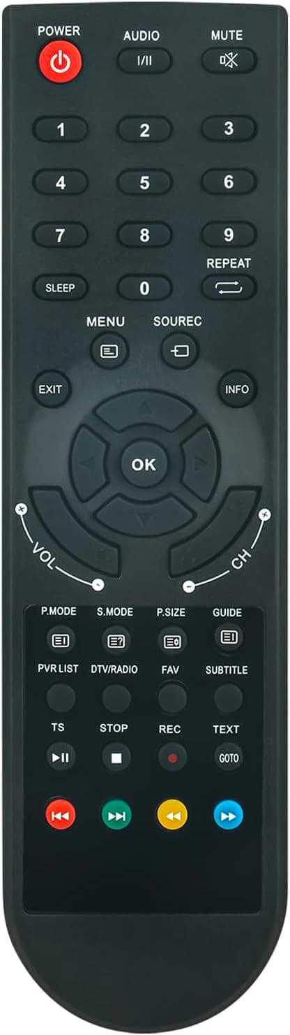 Detalle de VINABTY Fernbedienung für JTC TV, 2x AAA