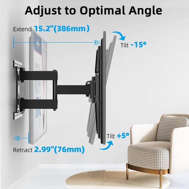 Thumbnail 4 de HOME VISION HV6601 Heavy Duty Full Motion TV Wall Mount