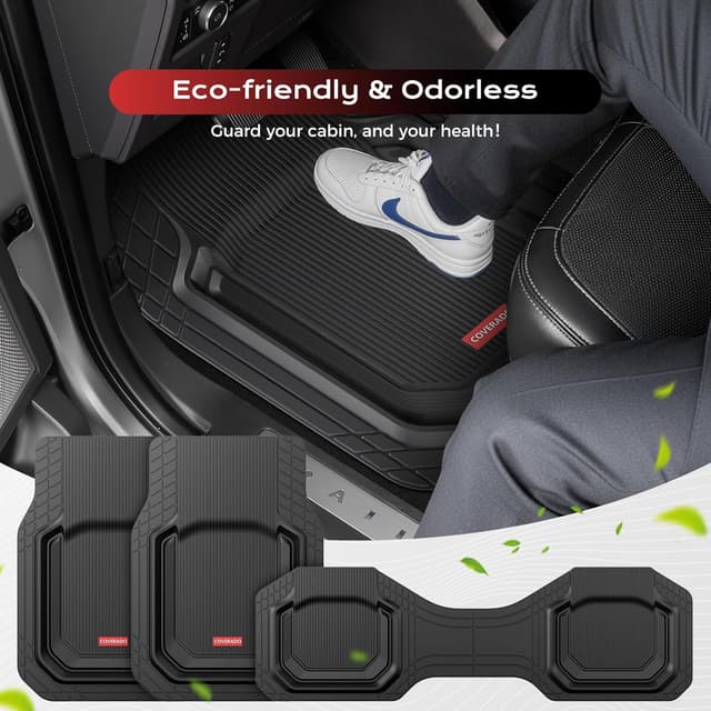Thumbnail 6 de Coverado Car Floor Mats 3PCS Universal Fit