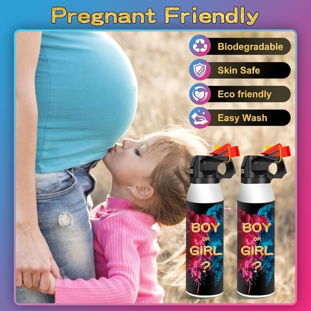 Thumbnail 2 de RISEMART Gender Reveal Konfetti Kanone 5 ft