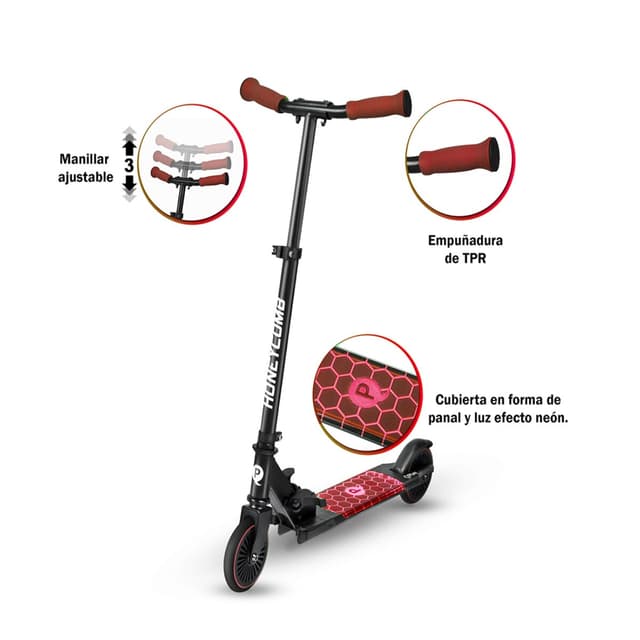 Detalle 2 de Devessport Honey Comb Scooter, patinete eléctrico 🛴