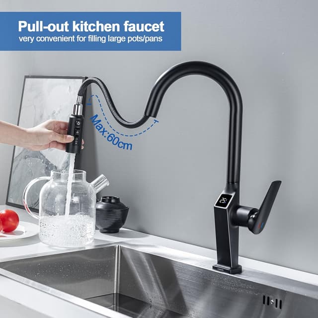 Detalle 2 de LakeBayMZC rubinetto cucina 3 vie LED