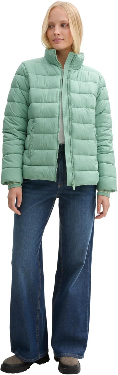 Detalle de TOM TAILOR Giacca donna trapuntata impermeabile con logo sul braccio