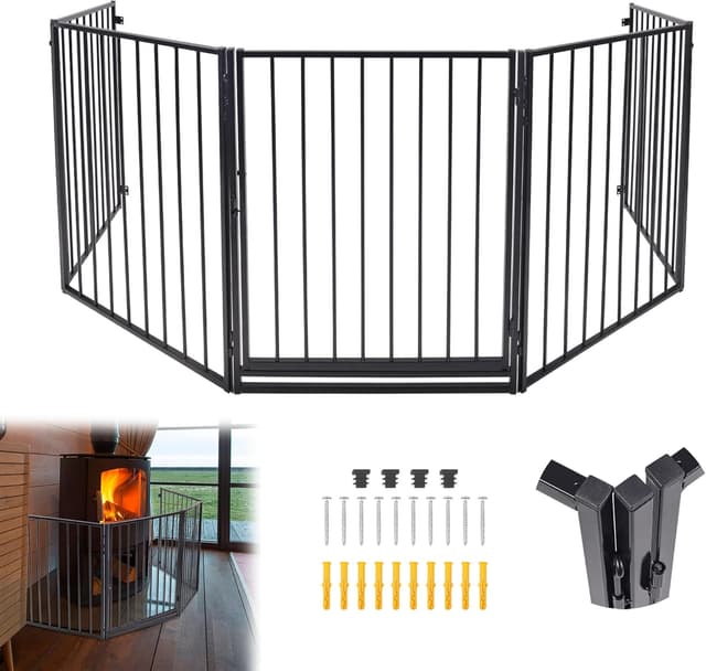 Imagen de QEENTOE Kaminschutzgitter 305 cm 🚪 en OfertitasTOP