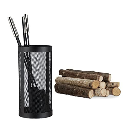 Imagen de Relaxdays Juego de utensilios de chimenea, 5 piezas en OfertitasTOP