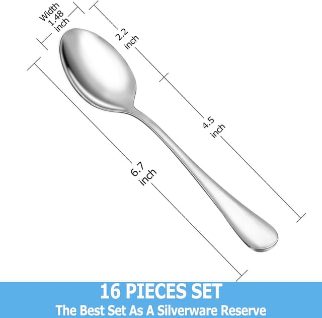 Thumbnail 1 de MUTNITT Teaspoon Set 16‑Piece 6.7" 🍽