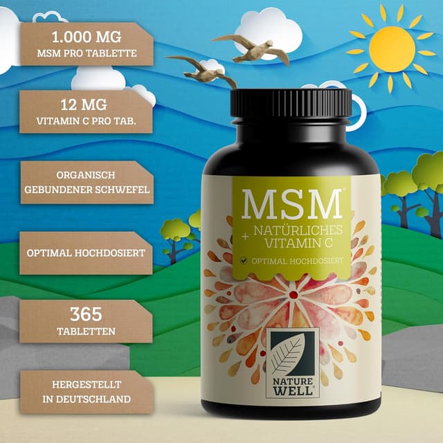Detalle 2 de NatureWell MSM 2000 mg pro Tag Tabletten