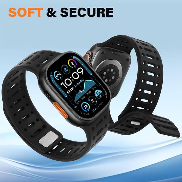 Detalle de Sixmoat Magnetic Apple Watch strap 49mm