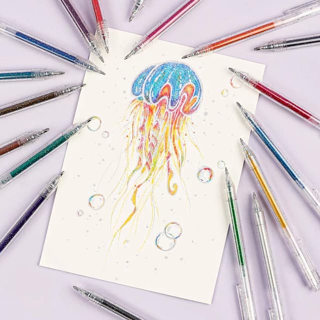 Thumbnail 4 de Grabie Grabie glitter gel pens 18 Colors