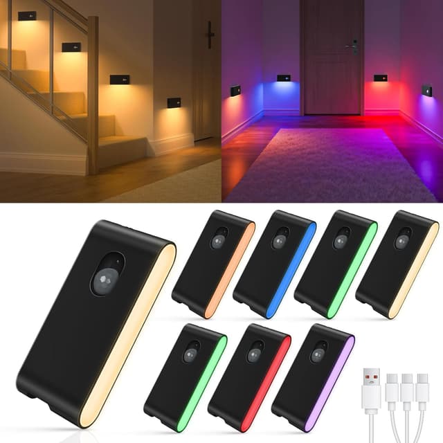 Detalle de WILLED RGB & Warmweiß Nachtlicht 500mAh