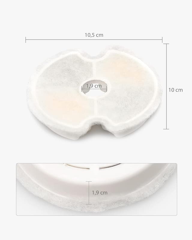 Thumbnail 5 de NICREW Ersatzfilter Katzenbrunnen 4 Stück 💧