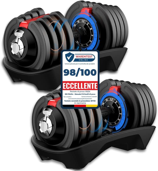 Imagen de DH FitLife Manubri Regolabili 1,5–18 kg en OfertitasTOP