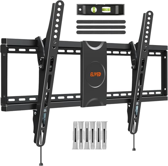 Detalle de ELIVED EV008 Support TV mural inclinable pour écrans plats et incurvés VESA jusqu’à 600x400 mm