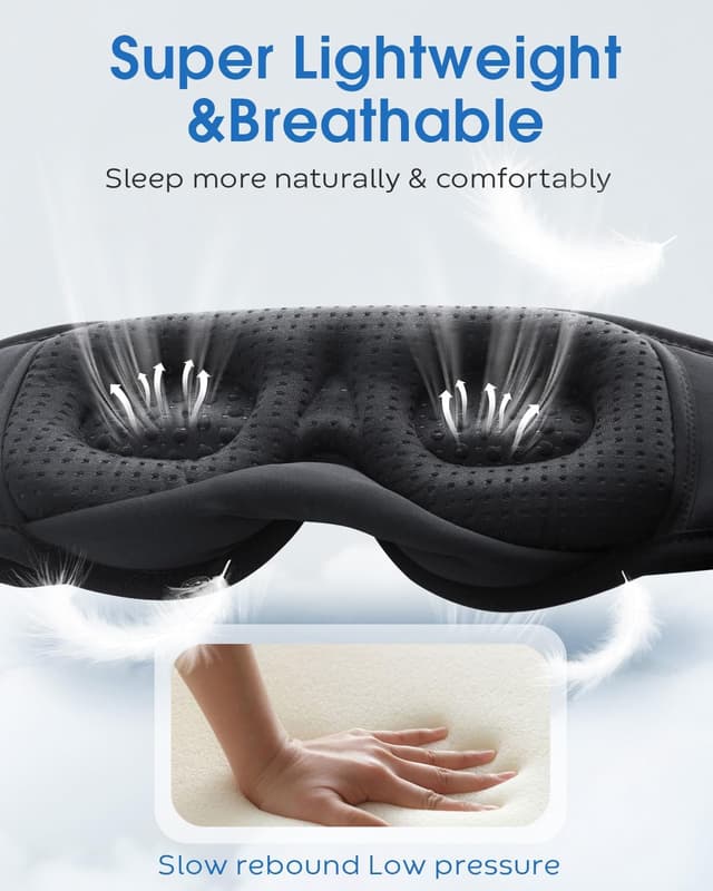 Detalle 2 de MUSICOZY 3D Schlafmaske Kopfhörer 16 Stunden