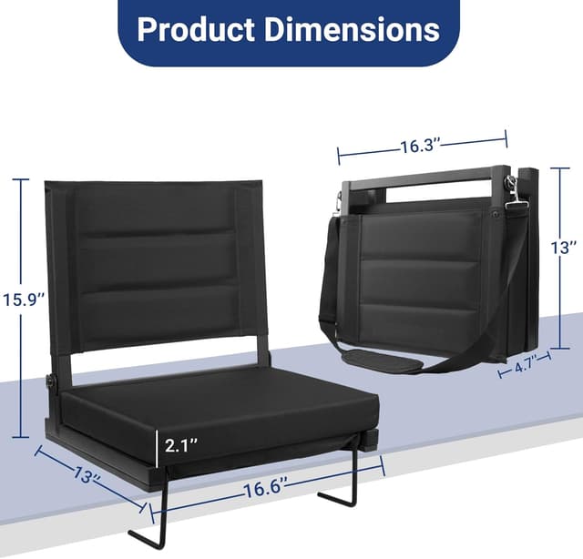 Thumbnail 1 de Maeytau Stadium Seat with Back Support 350 lb