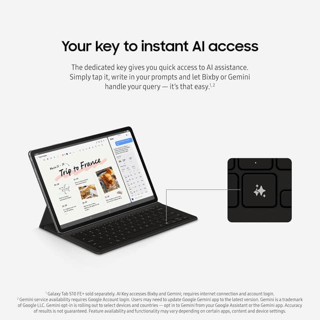Thumbnail 6 de Samsung Galaxy Tab S10 FE+ 13.1” 128GB WiFi Android Tablet with S Pen (Exynos 1580, IP68, 90Hz)
