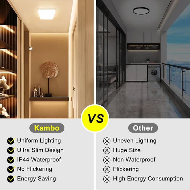 Thumbnail 3 de Kambo Lámpara de Techo LED 36W Blanca Cuadrada