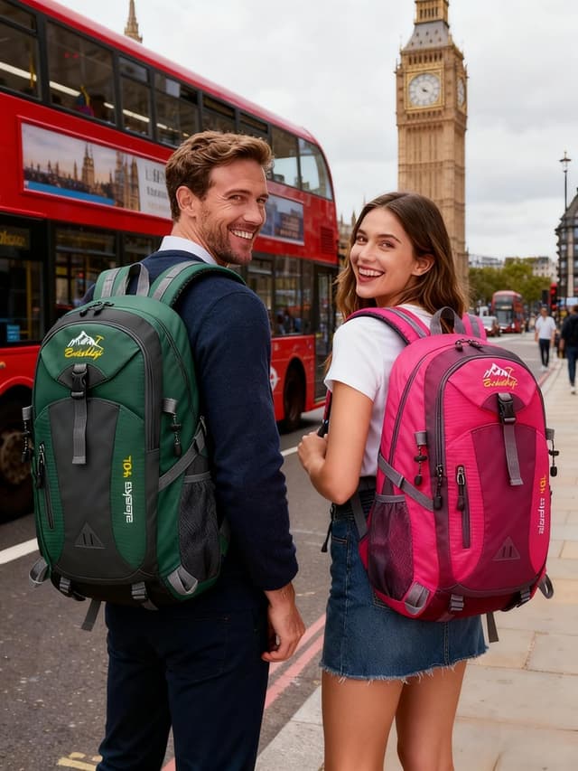 Detalle 2 de ROSSRORE Foldable Backpack 40L Waterproof Lightweight Travel Daypack (40L)