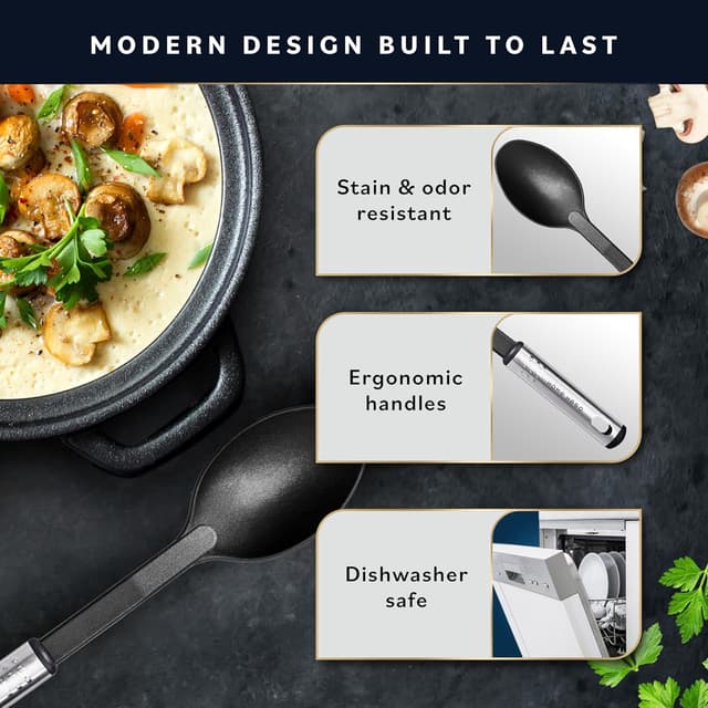 Detalle 1 de Kitchen utensils set 25-piece non-stick