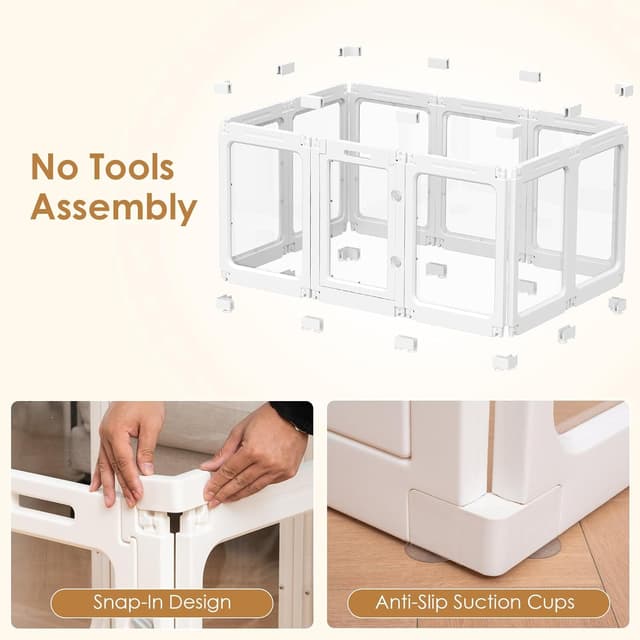 Thumbnail 3 de Parc acrylique chien 60 cm