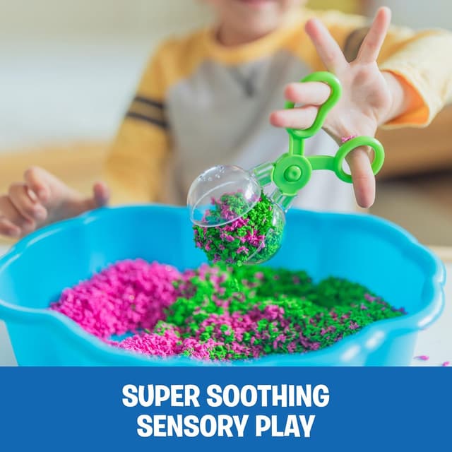 Detalle 2 de Educational Insights Pluffle® Sensory Station Sensory Bin Foam Set (Ages 3+) – No-Mess Alternative to Sand Toys & Slime