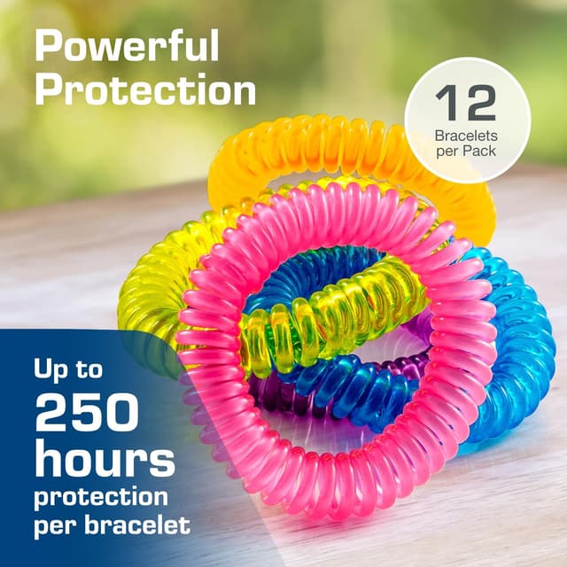 Detalle de Active Era Active Era Mosquito Repellent Bracelet 12 Pack (DEET-free) – waterproof insect & midge bands for adults and kids 3+