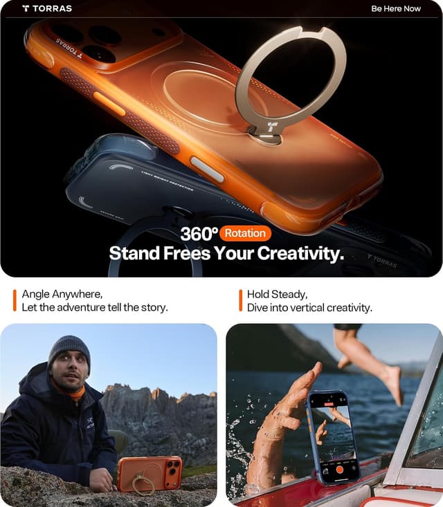 Detalle 2 de TORRAS Ostand Q3 Air 360° magnetic case