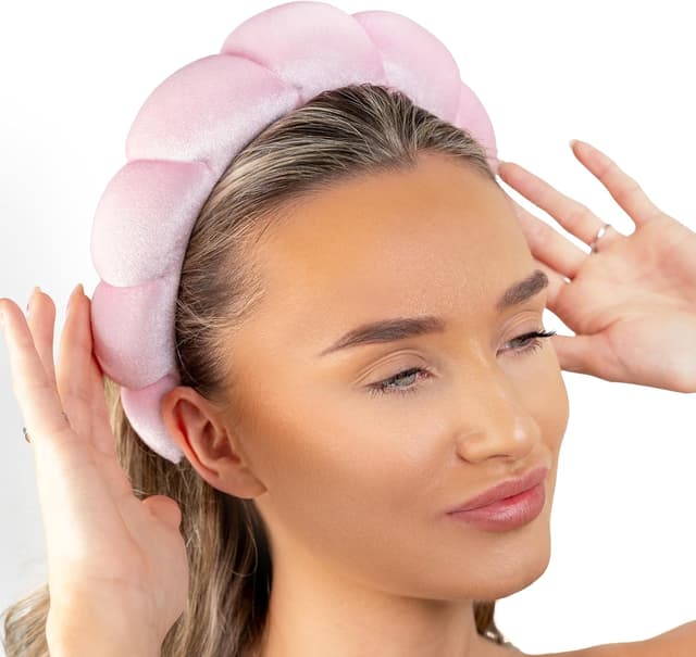 Thumbnail 6 de Brushworks Pink Cloud Headband: fascia leggera e confortevole per il look beauty