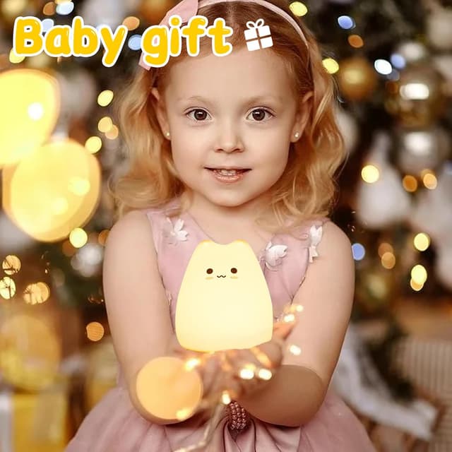 Thumbnail 4 de LOVERUIS Katzenlampe Nachtlicht 7 Farben 6–8h