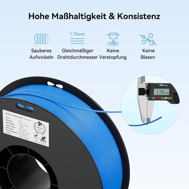 Detalle 2 de Creality Ender PLA Filament 1,75 mm 2 x 1 kg