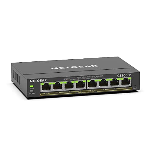 Detalle de NETGEAR GS308EP Switch Ethernet 8 Puertos PoE+ 62 W 🖧