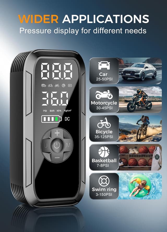 Thumbnail 2 de Y51 Tire Inflator 150 PSI cordless air pump