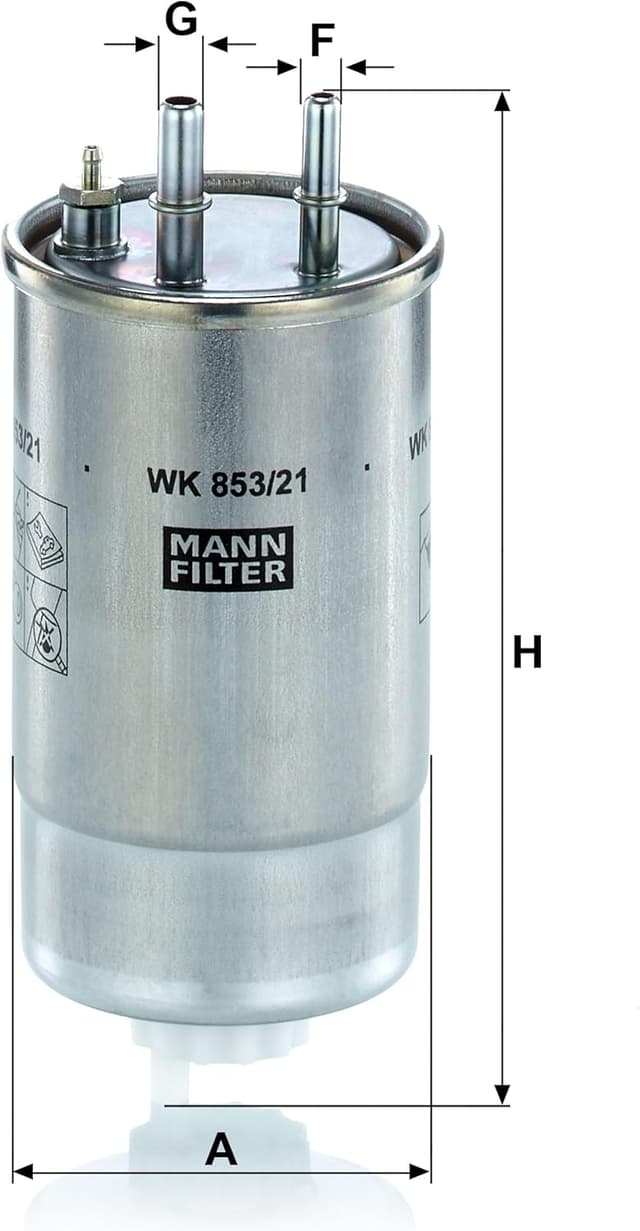 Thumbnail 2 de MANN-FILTER WK 853/21 Filtro de combustible