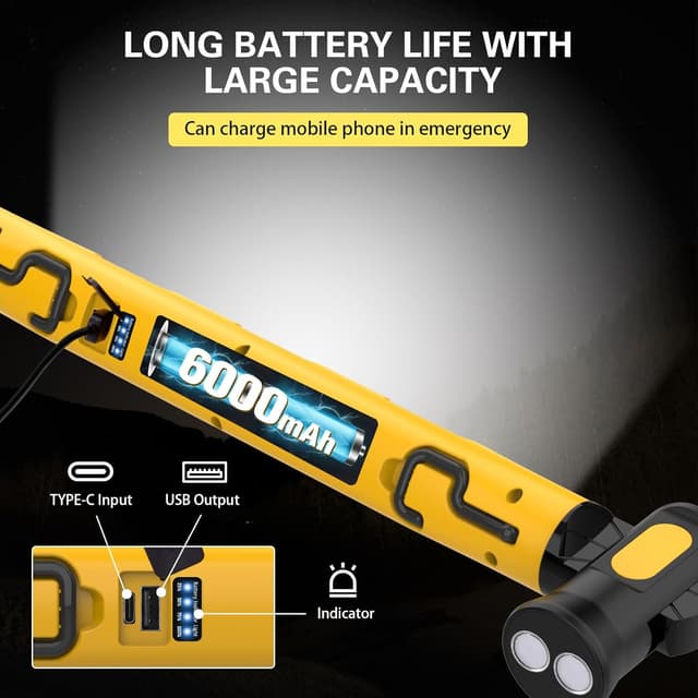 Detalle 2 de ERAY LED Arbeitsleuchte 3000 lm Akku