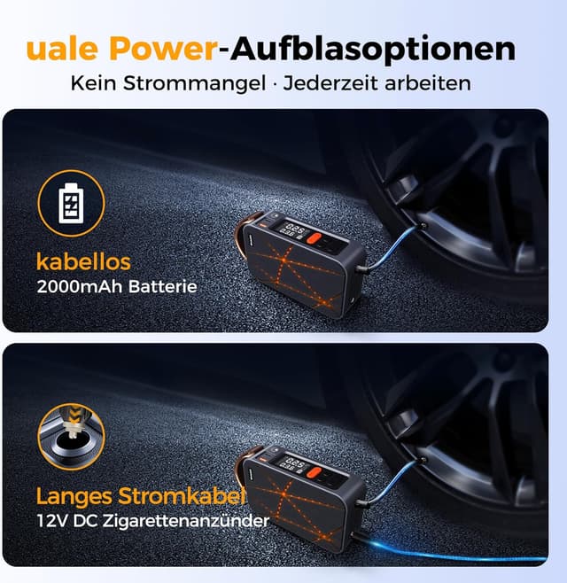 Thumbnail 1 de TurboVolt Akku Luftpumpe 150 PSI Mini Kompressor