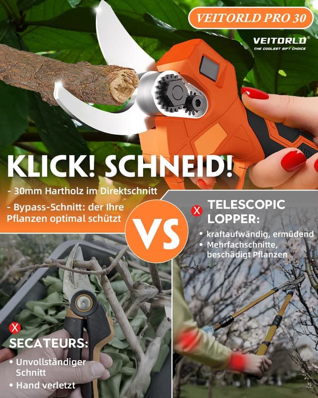 Thumbnail 1 de Akku Astschere Makita 18V 30mm Schnittkraft