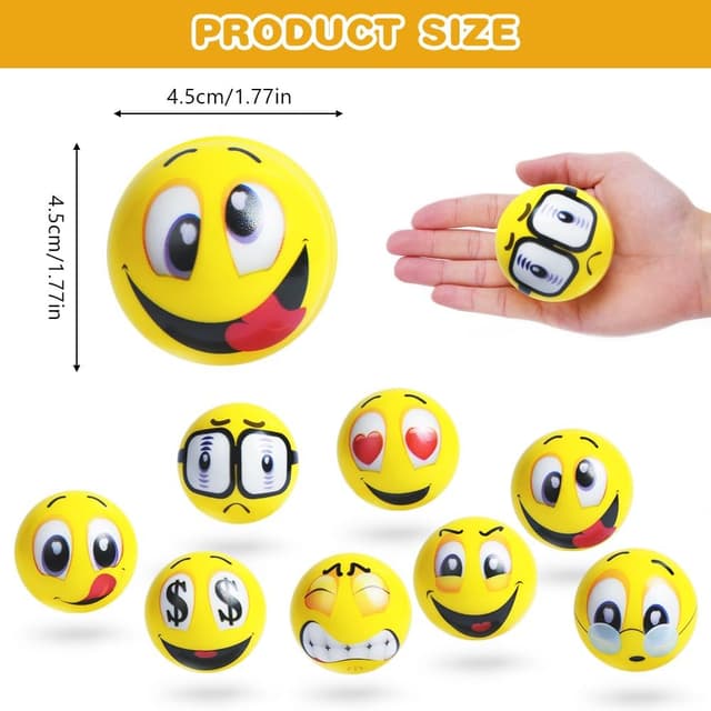 Detalle 2 de Ainiv Stressbälle 20 Stück