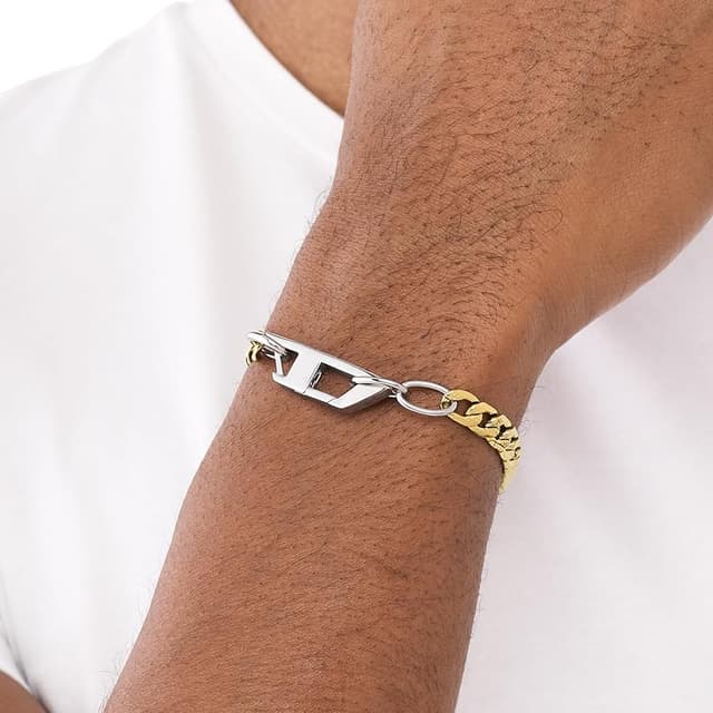 Thumbnail 6 de Diesel Stainless steel pulsera dorado 1 unidad