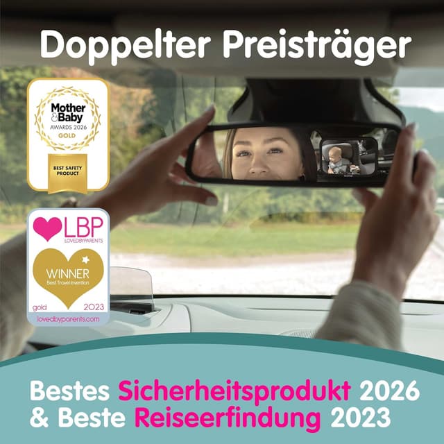 Thumbnail 1 de Onco 360° Baby Autospiegel – 17,5 × 24,5 cm