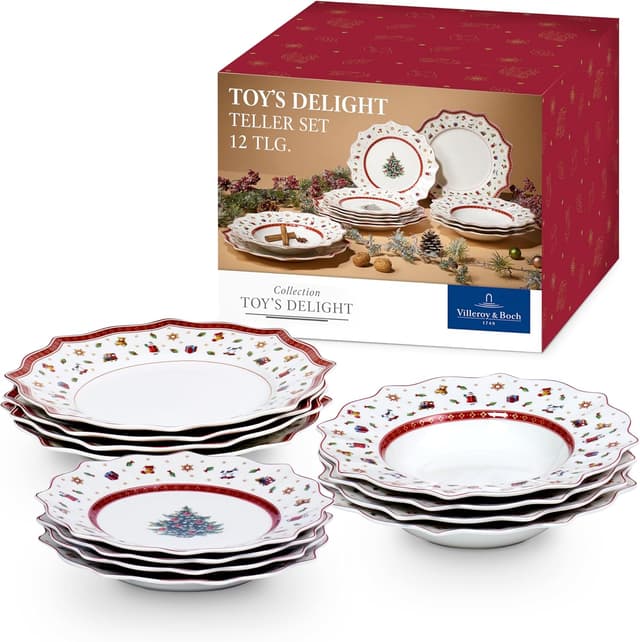 Imagen de Villeroy & Boch Toy's Delight Tafelservice Weihnachtset 12-tlg en OfertitasTOP