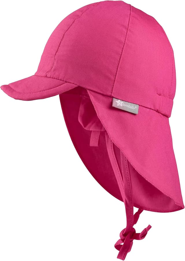 Detalle 2 de Sterntaler Schirmmütze Nacken Basic – Baby- und Kinder-Mütze mit UV-Schutz 50+ und Nackenschutz